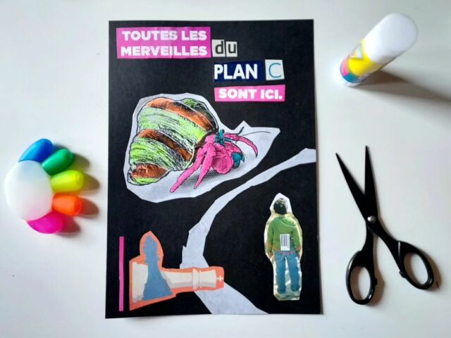 "Toutes les merveilles du plan C sont ici." ✂️ "All the wonders of Plan C are here."
#collage du #dimanche bobie.fr
#papercollage #handmade 
Special dedicace @international_collage_perpinya