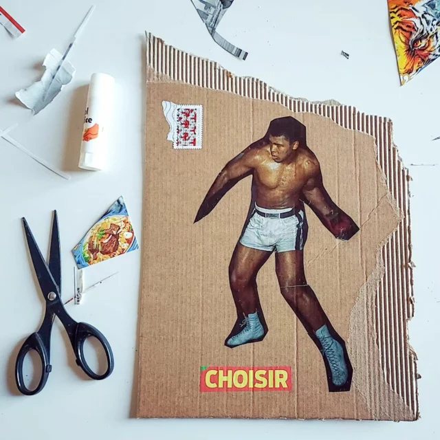 "Choisir" ✂️ "Choose"
#collage du #dimanche bobie.fr
#papercollage #handmade #craft